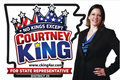 Courtney King for State Rep Yard Sign